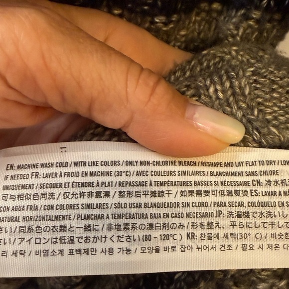 Abercrombie & Fitch Striped Sweater Dress Turtleneck Cotton Blend Women’s Small - Picture 10 of 10